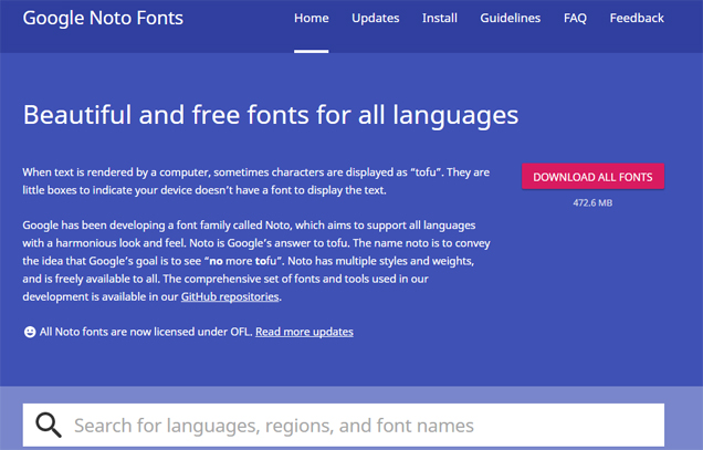 google-free-font