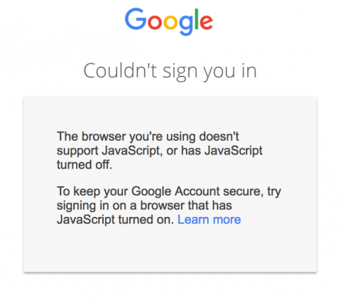 Google Account ปรับนโยบายใหม่ บังคับต้องเปิดใช้งาน JavaScript ทุกครั้ง ...
